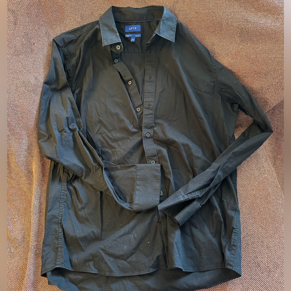 Apt. 9 Black Lightweight Shirt Jacket